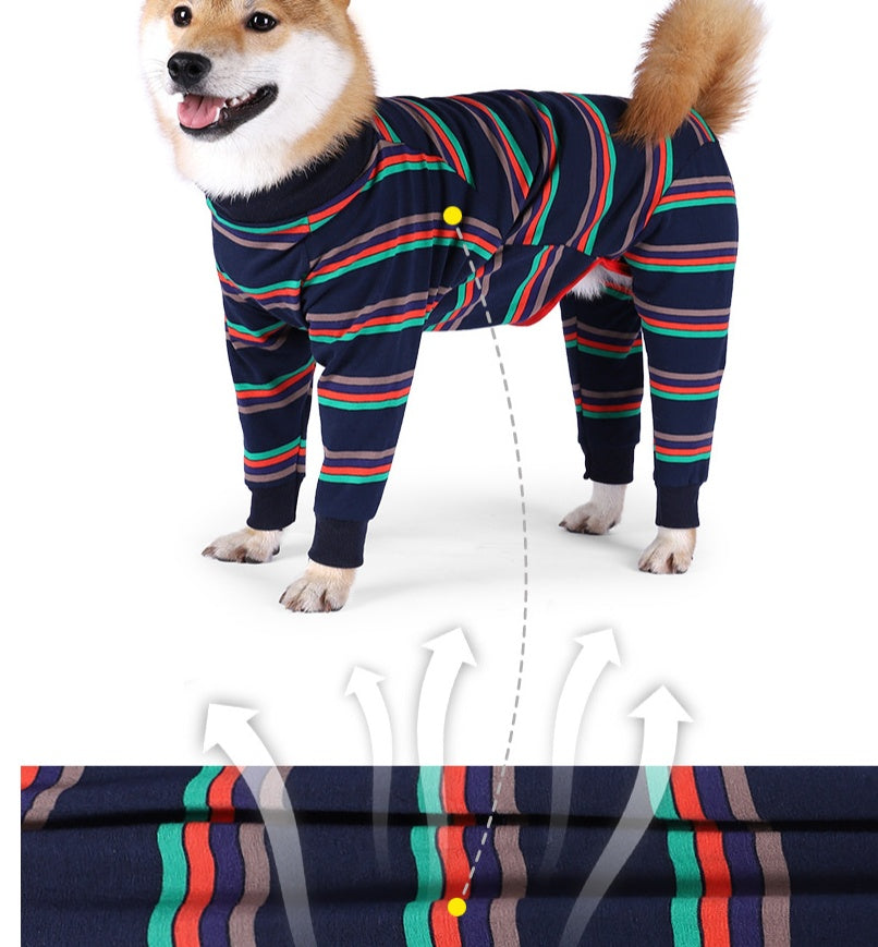 Fully Enclosed High Elastic Four-legged Dog Pajamas