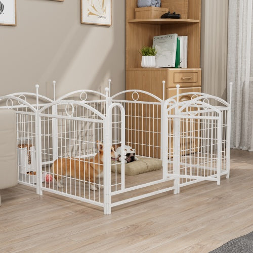 24 Inch 8 Panel Metal Dog Playpen