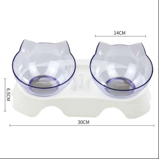 Cat Double Bowl  Protects Cervical Vertebra