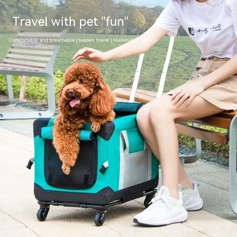 Portable Car Pet Trolley Bag