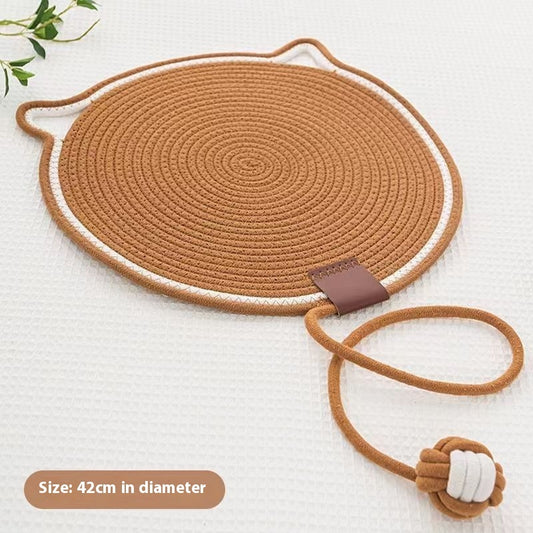 Braided Cotton Rope Cat Mat