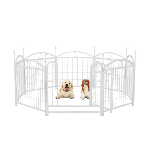 24 Inch 8 Panel Metal Dog Playpen