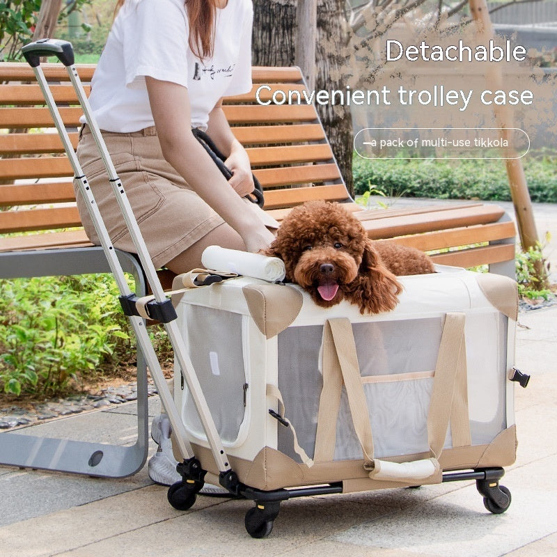 Portable Car Pet Trolley Bag