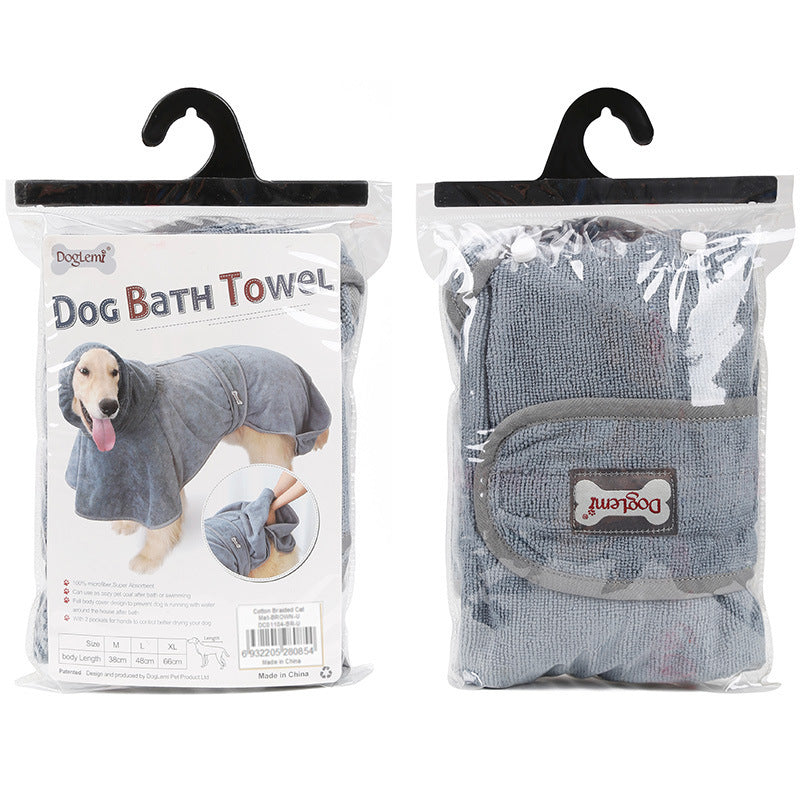 Pet Bathrobe Cotton Dog Towel