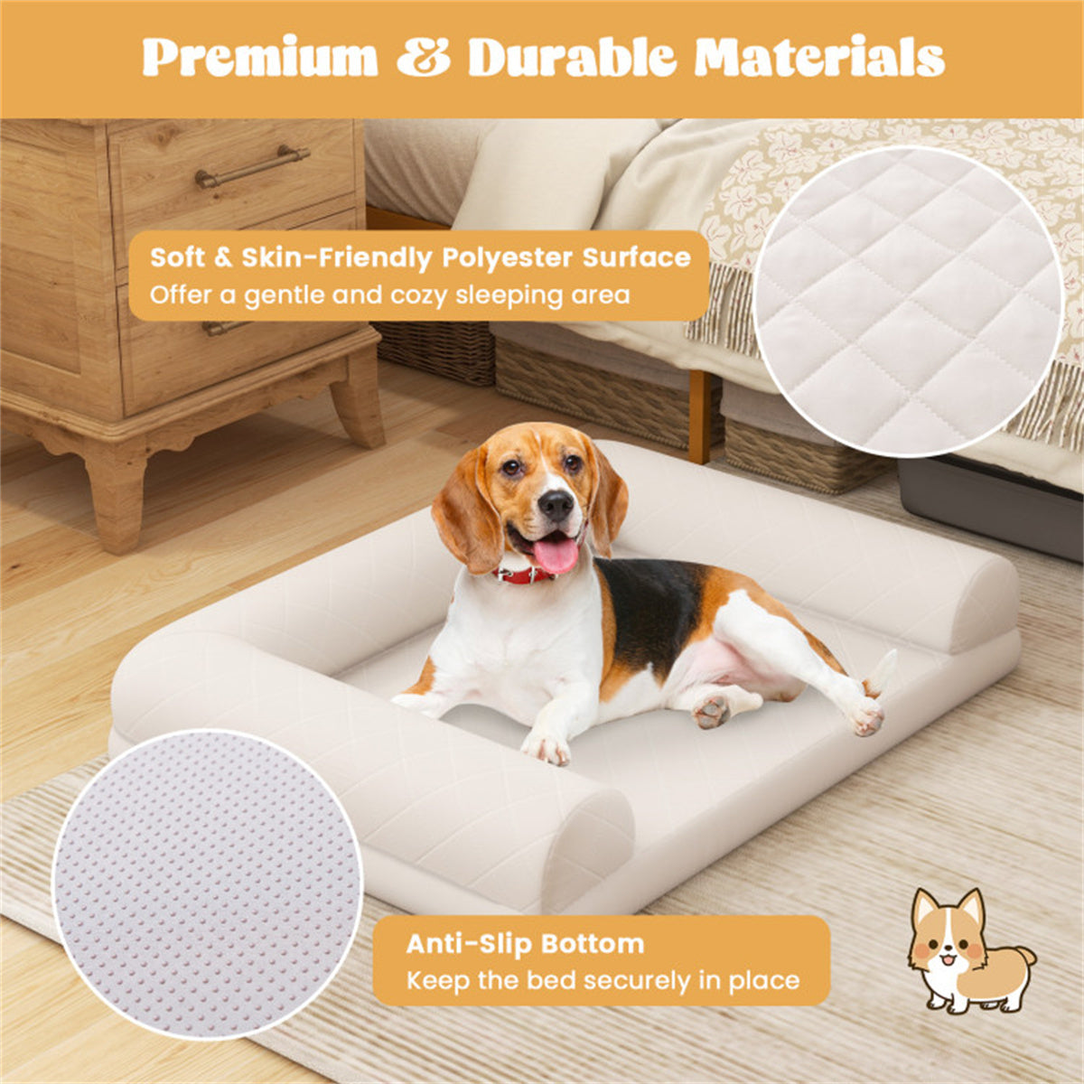 36 Inches  Orthopedic Dog Bed