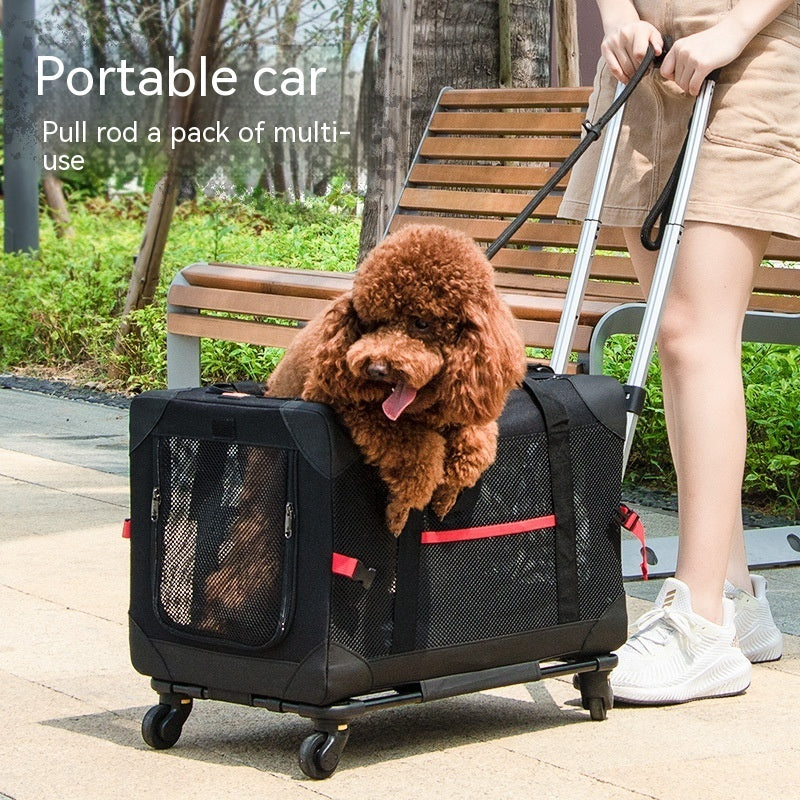 Portable Car Pet Trolley Bag